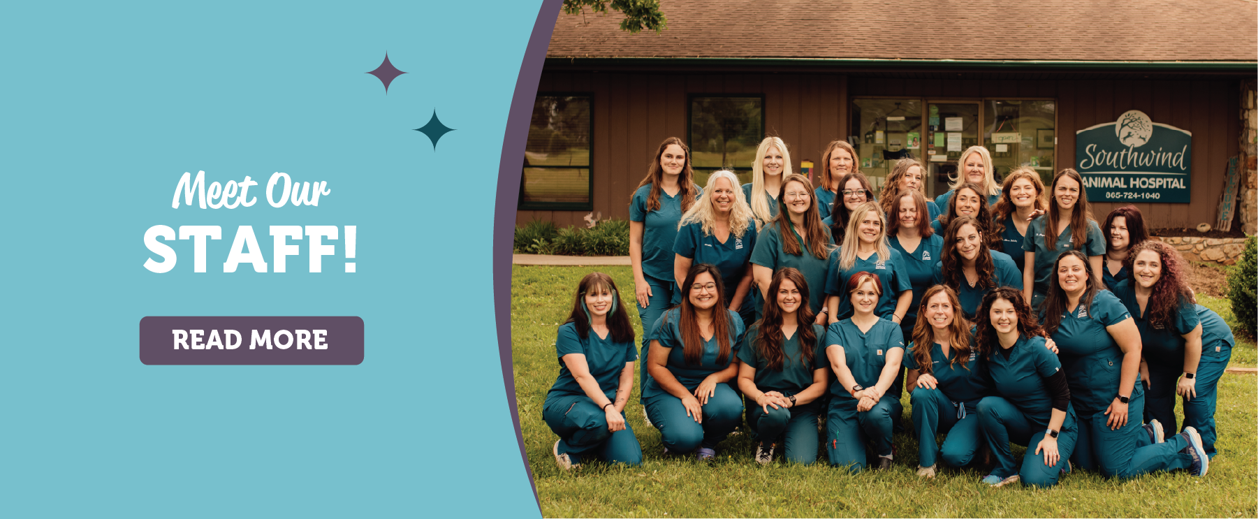 Photo of all the team at Southwind Animal Hospital
