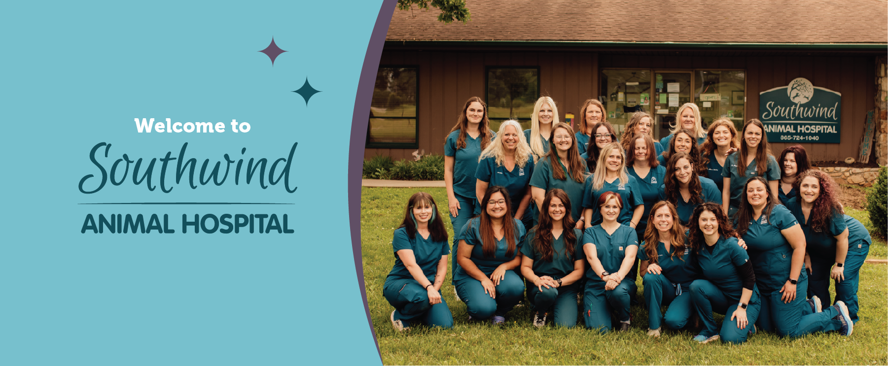 Photo of all the team at Southwind Animal Hospital